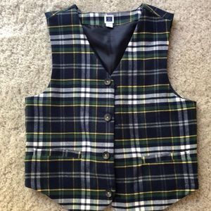 Janie and Jack Plaid Boys’ Vest